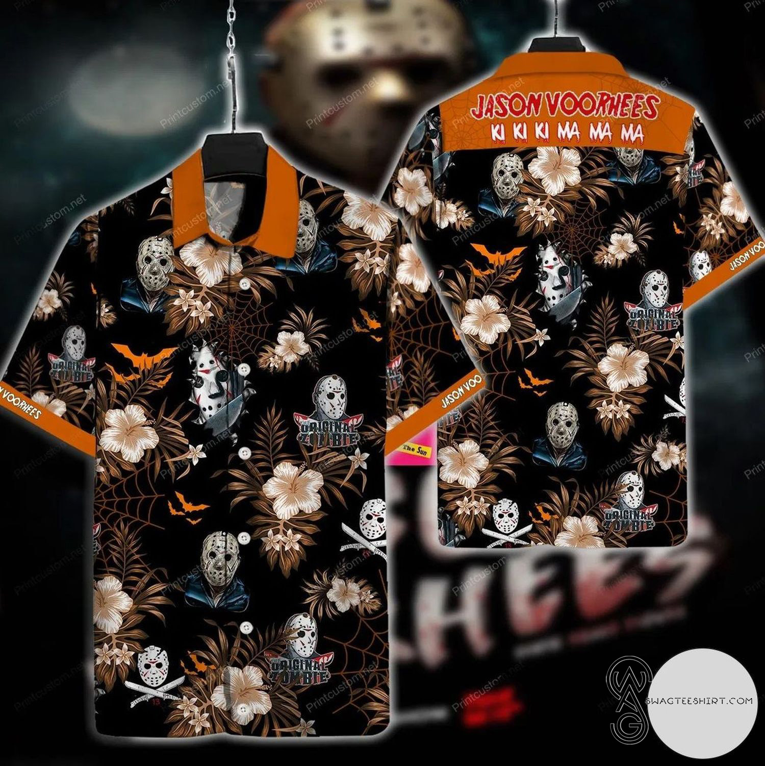 [Top Trending] Jason Voorhees Ki Ki Ki Ma Ma Ma Halloween Casual Beach Full Printing Hawaiian Shirt